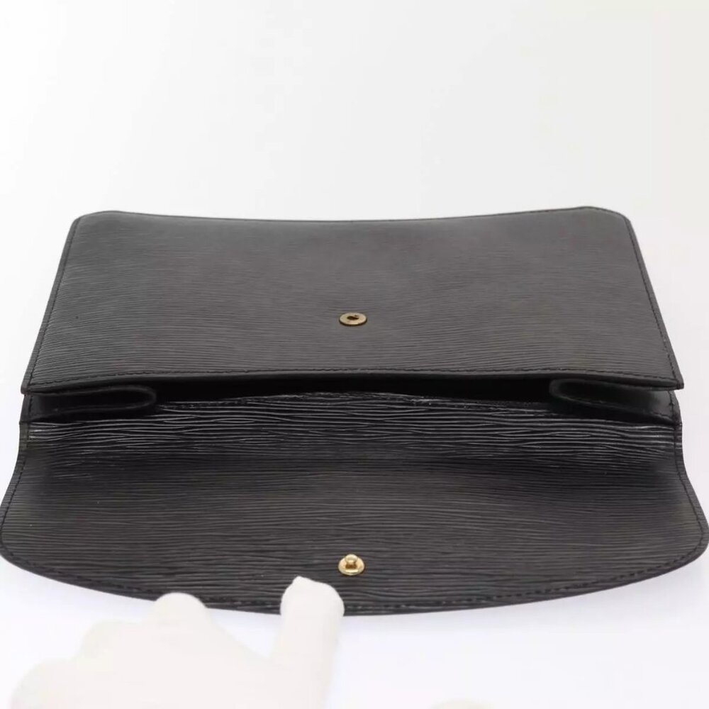 LOUIS VUITTON Epi Montaigne 27 Clutch Bag Black - Picture 8 of 16